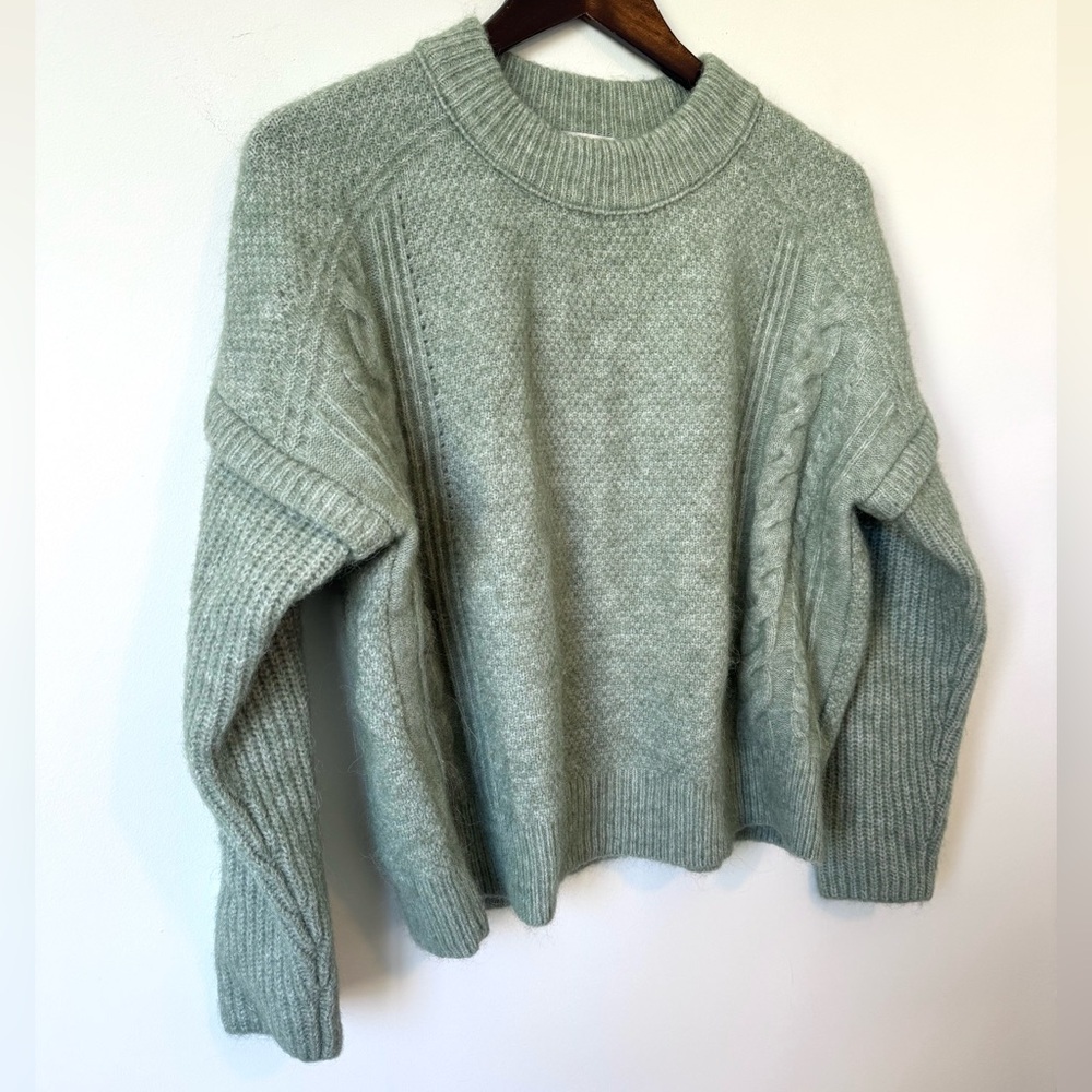 Madewell Havener Cable Stitch Crewneck Sweater - Size S - Picture 6 of 15